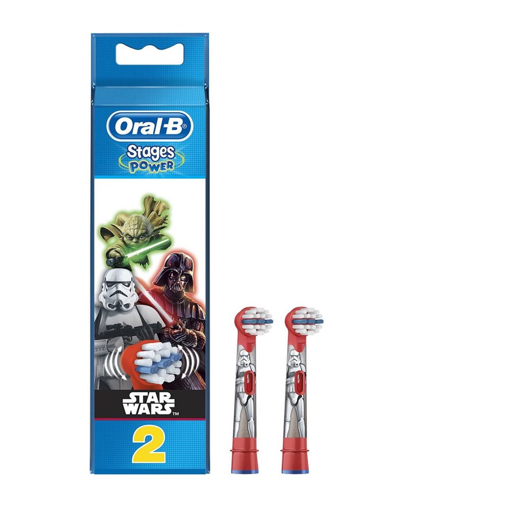 Oral-B Stages Κεφαλές Οδοντόβουρτσας με Χαρακτήρες από την Ταινία Star Wars της Disney 2pcs