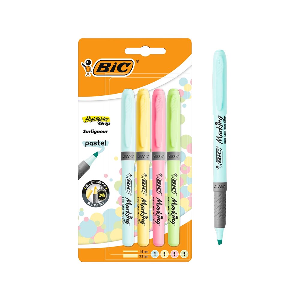 Bic Highlighting Marker Pen 4pcs