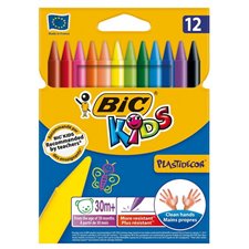 Bic Kids Plastidecor Colouring Crayons 12pcs