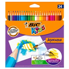 Bic Kids Colouring Pencils Aquacouleur 24 Colours 