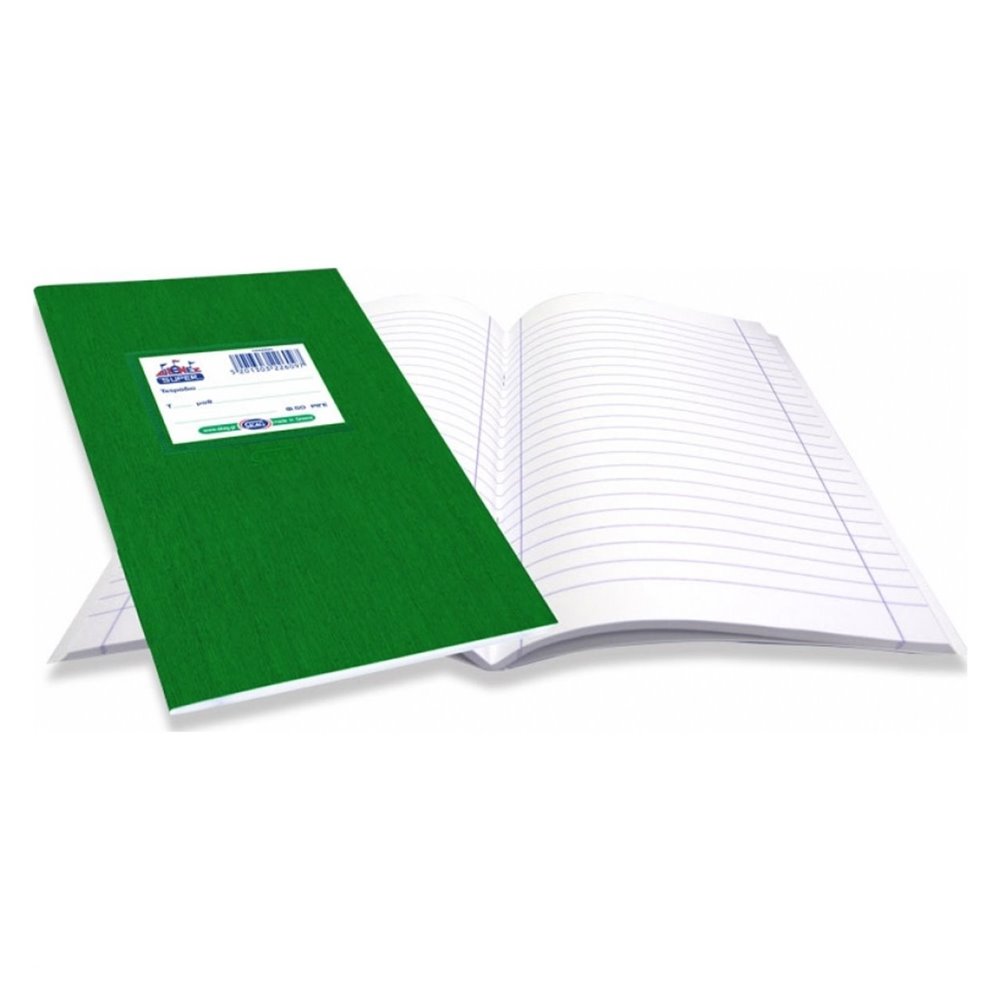 Skag Paper Notebook Green 17Χ25 60gr. 50 Sheet 