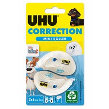 UHU Set of 2 corrective tapes - 2 X 6m X 5mm