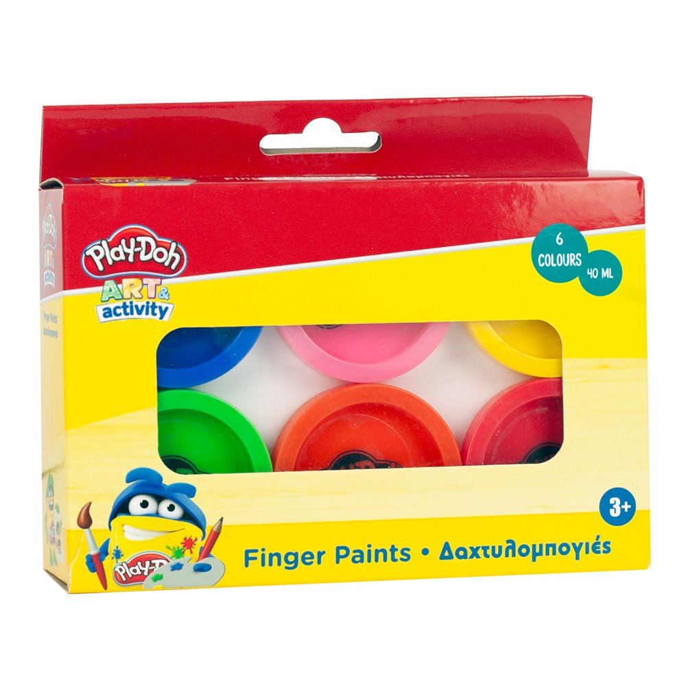 Gim Play-Doh Σετ Δακτυλομπογιές 40ml 6τμχ 240