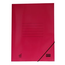 Fancy Colors Paper Folder Pink for A4 Sheets with rubber 25X35cm