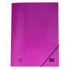 Fancy Colors Paper Folder Purple for A4 Sheets with rubber 25X35cm