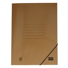 Fancy Colors Paper Folder Brown for A4 Sheets with rubber 25X35cm