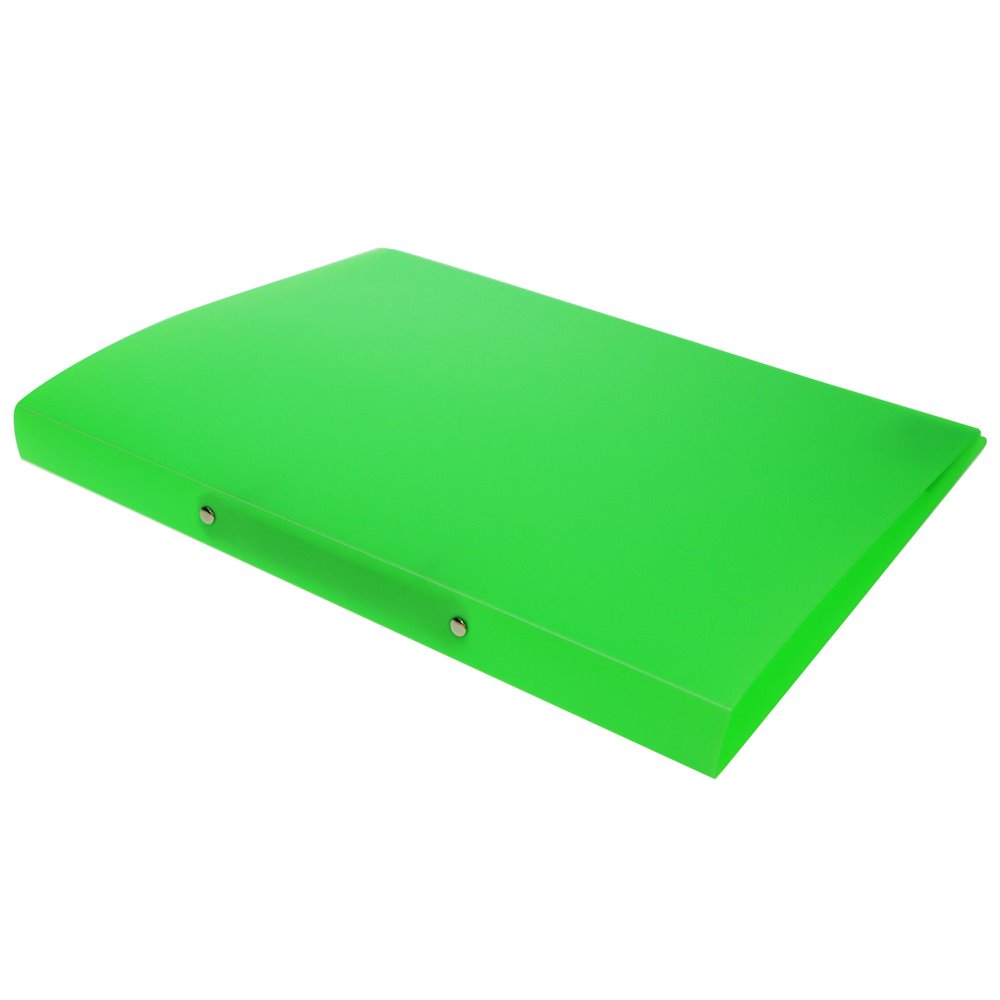 Folder P.R. Fluo Green Color A4 with 2 Rings 