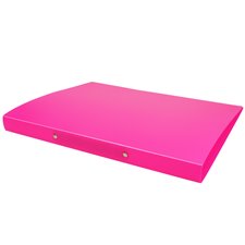 Folder P.R. Fluo Pink Color A4 with 2 Rings 