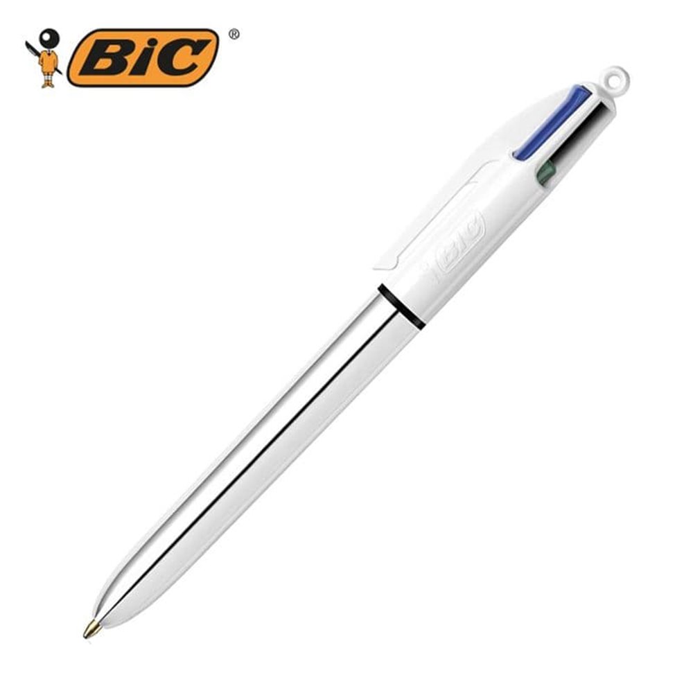 Bic Στυλό BIC 4 Colors Shine Ασημί 1.0mm  1 pc