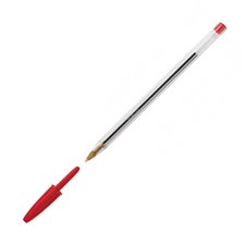 Bic Ballpoint Pen 1.0mm with Red Ink Cristal Original 1.0mm 1 pc