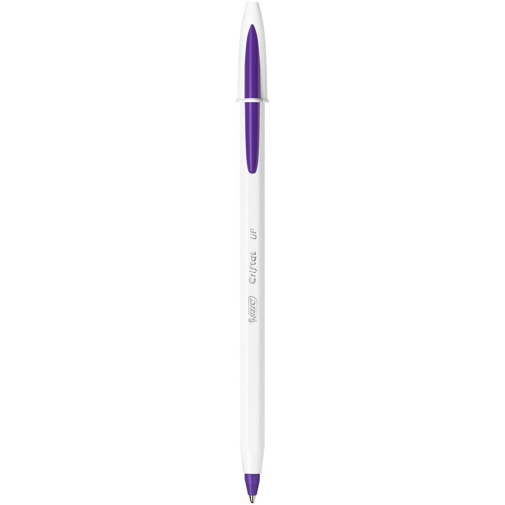 Bic Ballpoint Pen 1.2mm with Cristal Up Purple Blue Ink 1pc