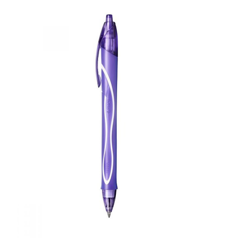 Bic Στυλό 0.7mm με Μωβ Mελάνι Gel-ocity Quick Dry 1pc