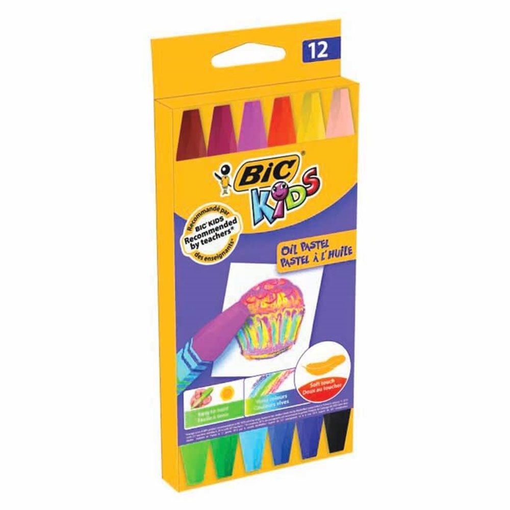 Bic Λαδοπαστέλ Kids 12 Χρωμάτων 12pcs