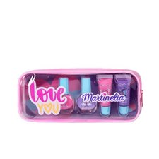 Martinelia Super Girl Lip Balm Cosmetic Bag Nail Polish 2 x 4 ml, Lipgloss 2 x 6ml 