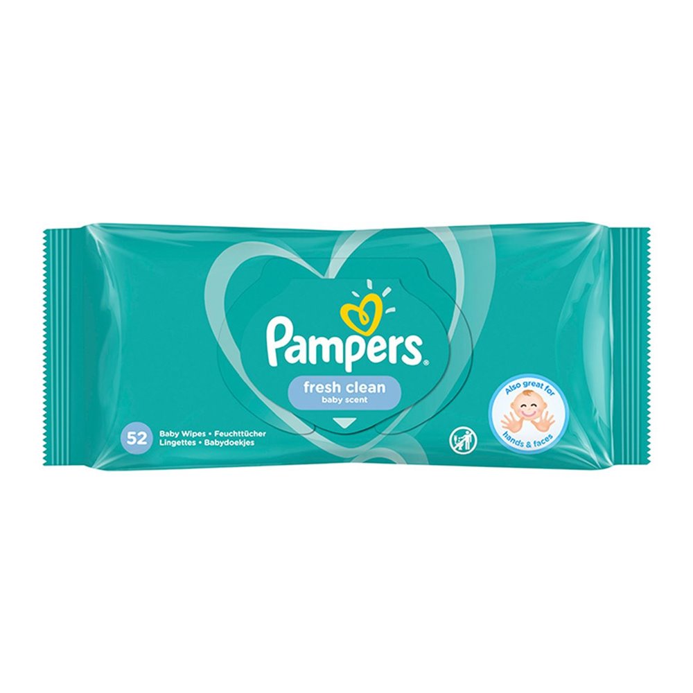 Pampers Fresh Clean Μωρομάντηλα 52pcs