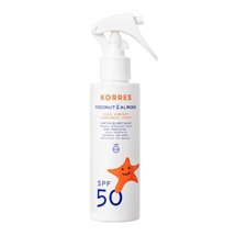 Korres Kids Sensitive Sunscreen Spray SPF50 Coconut & Almond Kids Sunscreen for Face & Body 150ml