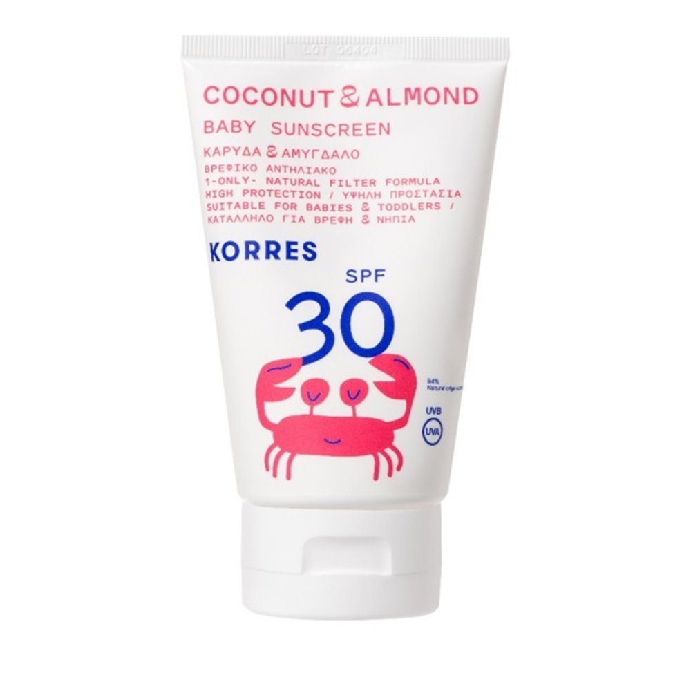 Korres Coconut & Almond SPF50 Kids Comfort Sunscreen Face & Body 100ml